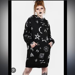 Disturbia Above Below Long Hoodie/Dress